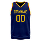 Custom Navy Blue Red Gold City Edition Personalized Sports Uniform Authentic Basketball Jersey BBJ01-D06101-10