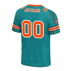 Custom Light Green Miami Personalized Authentic Football Jersey FBJ02-D025033-25