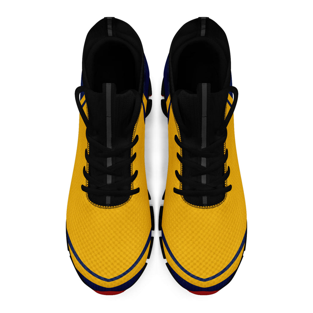 Custom Navy Yellow Maxsoul Shoes Personalized Sneaker FN030XD-D020388-13