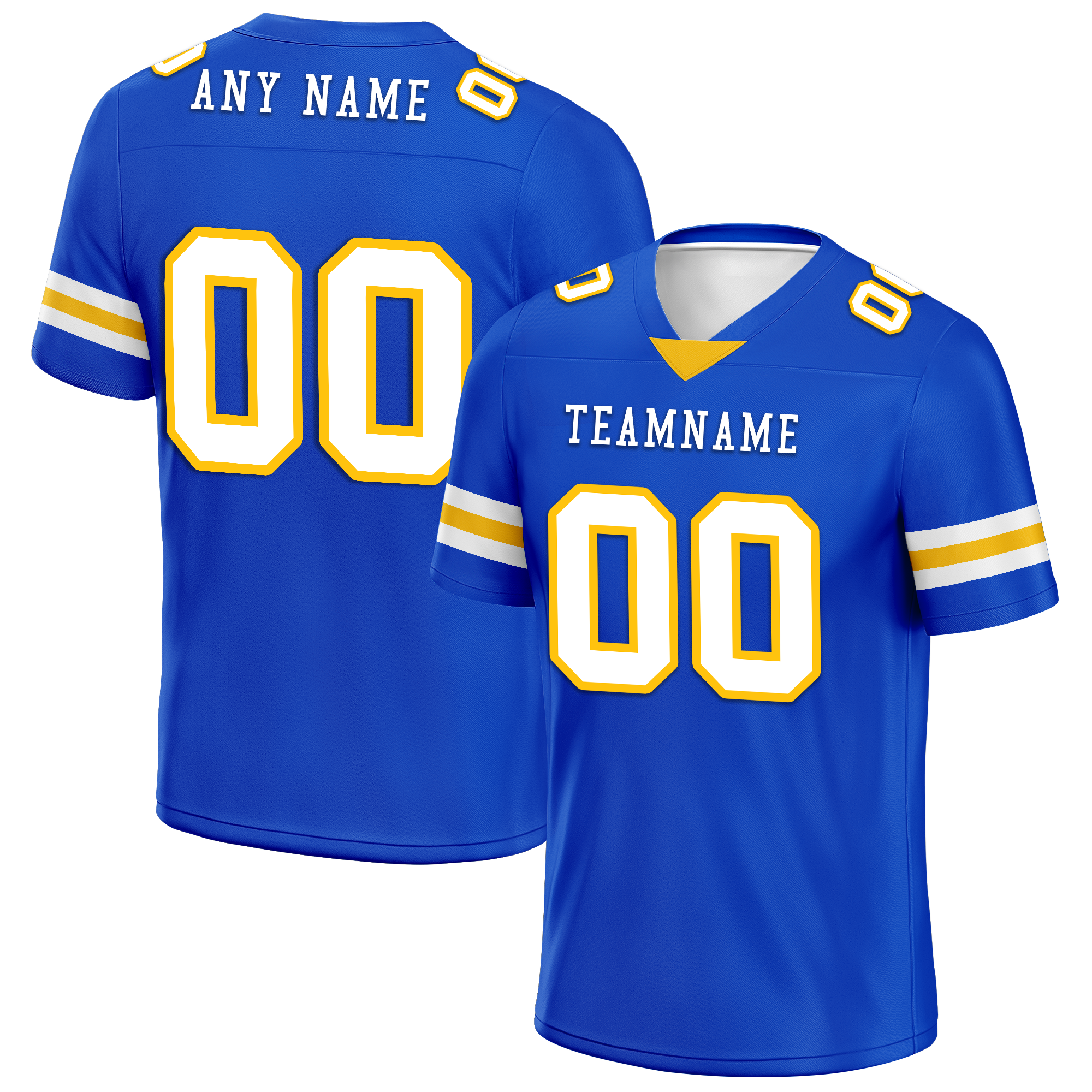 Custom Blue Classic Style Personalized Authentic Football Jersey FBJ02-bd0a70bb