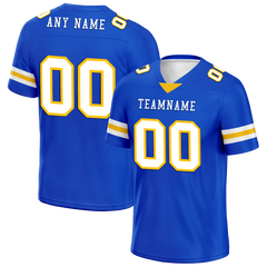 Custom Blue Classic Style Personalized Authentic Football Jersey FBJ02-bd0a70bb