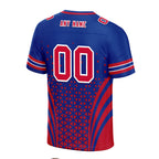 Custom Blue Red New York Personalized Authentic Football Jersey FBJ02-D023033-4