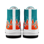 Custom Green Orange Miami Football Jersey and Firesoul Sports Shoes Combo Offer Personalized Combo ZH-D020273-24