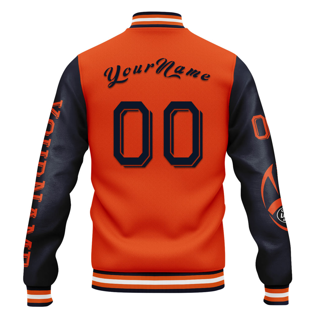 Custom Blue Orange Chicago Jacket and Sports Shoes Combo Offer Personalized Combo ZH-D020294-7