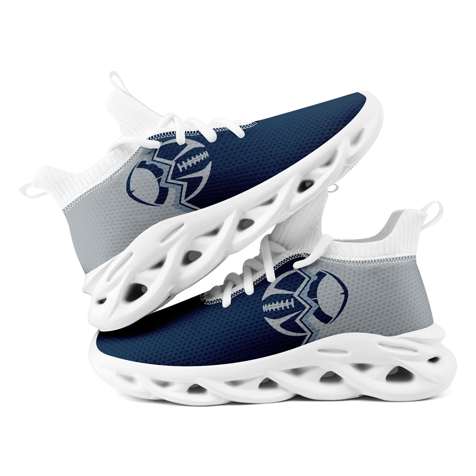 Custom Blue Grey Washington MaxSoul Shoes and Hat Combo Offer Personalized Combo ZH-D028017-14