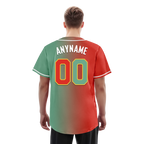Custom Red Green Gradient Fashion Personalized Authentic Baseball Jersey BSBJ01-D0a7a09