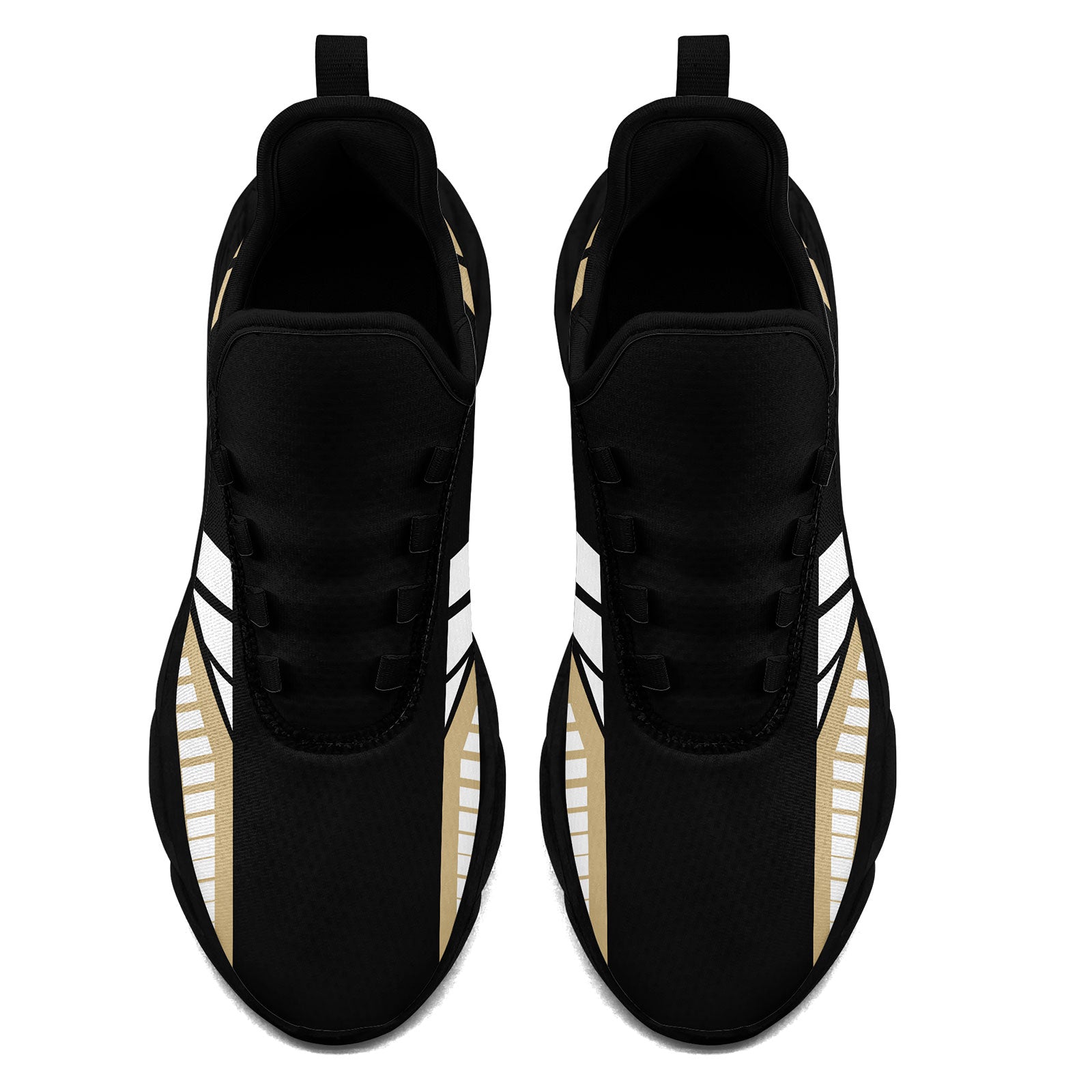 Custom Black Yellow New Orleans Maxsoul Shoes Personalized Sneaker FN003-D020325-19
