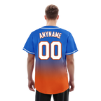 Custom Blue Orange Fade Fashion Personalized Authentic Baseball Jersey BSBJ01-D0a70b7