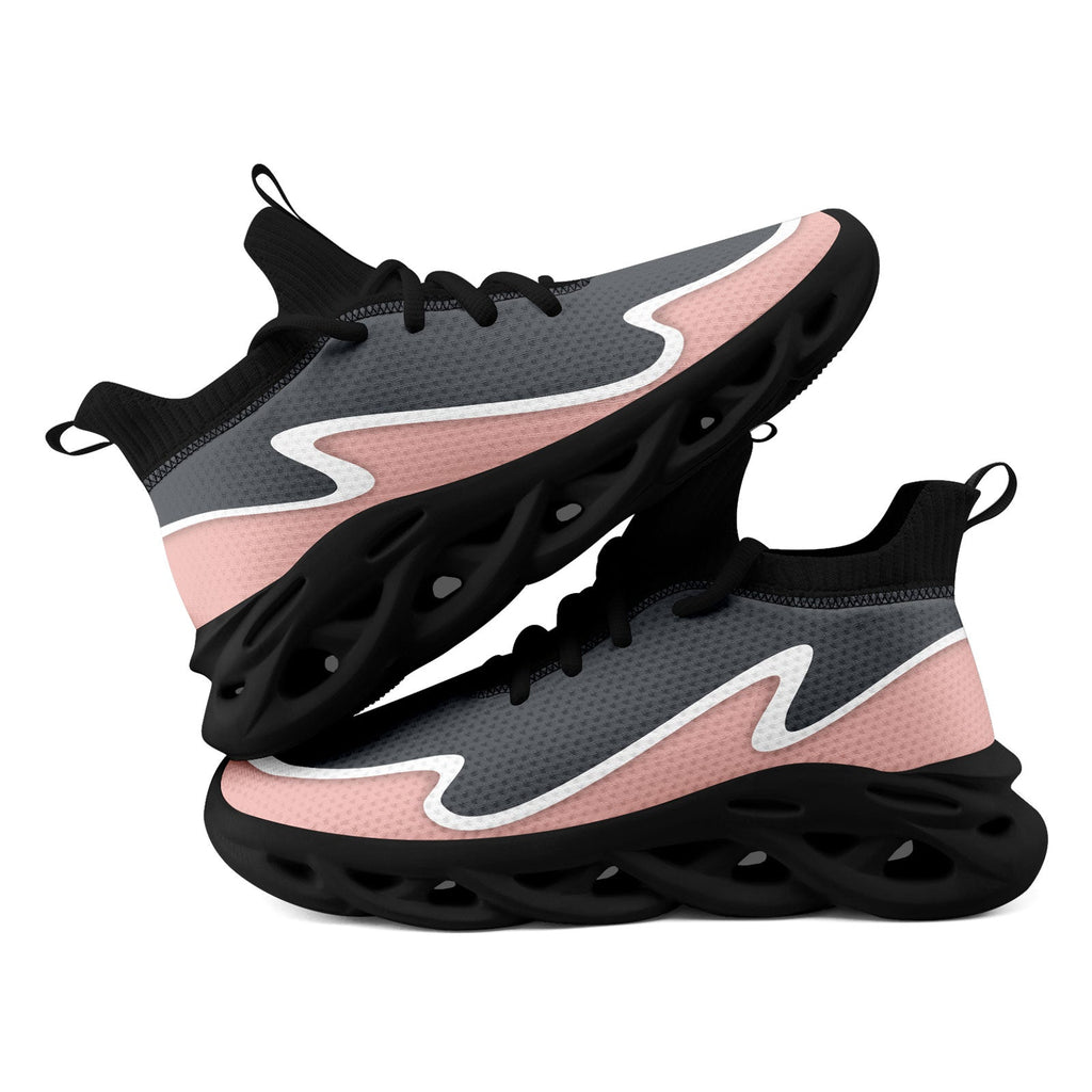 Custom Gray Pink Maxsoul Shoes Personalized Sneaker FN030A-E020011-15