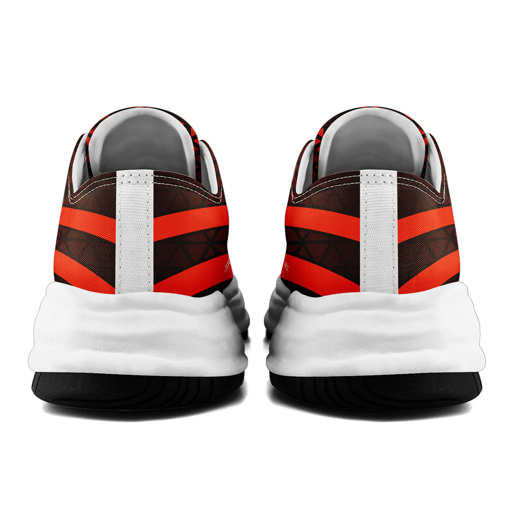 Custom Black Orange Ohio Shoes Personalized Sneaker FN038-D023003-8