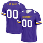Custom Purple Minnesota Personalized Authentic Football Jersey FBJ02-E0601-6