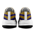 Custom Blue Yellow Maryland Football Jersey and Sports Shoes Combo Offer Personalized Combo ZH-D023031-2
