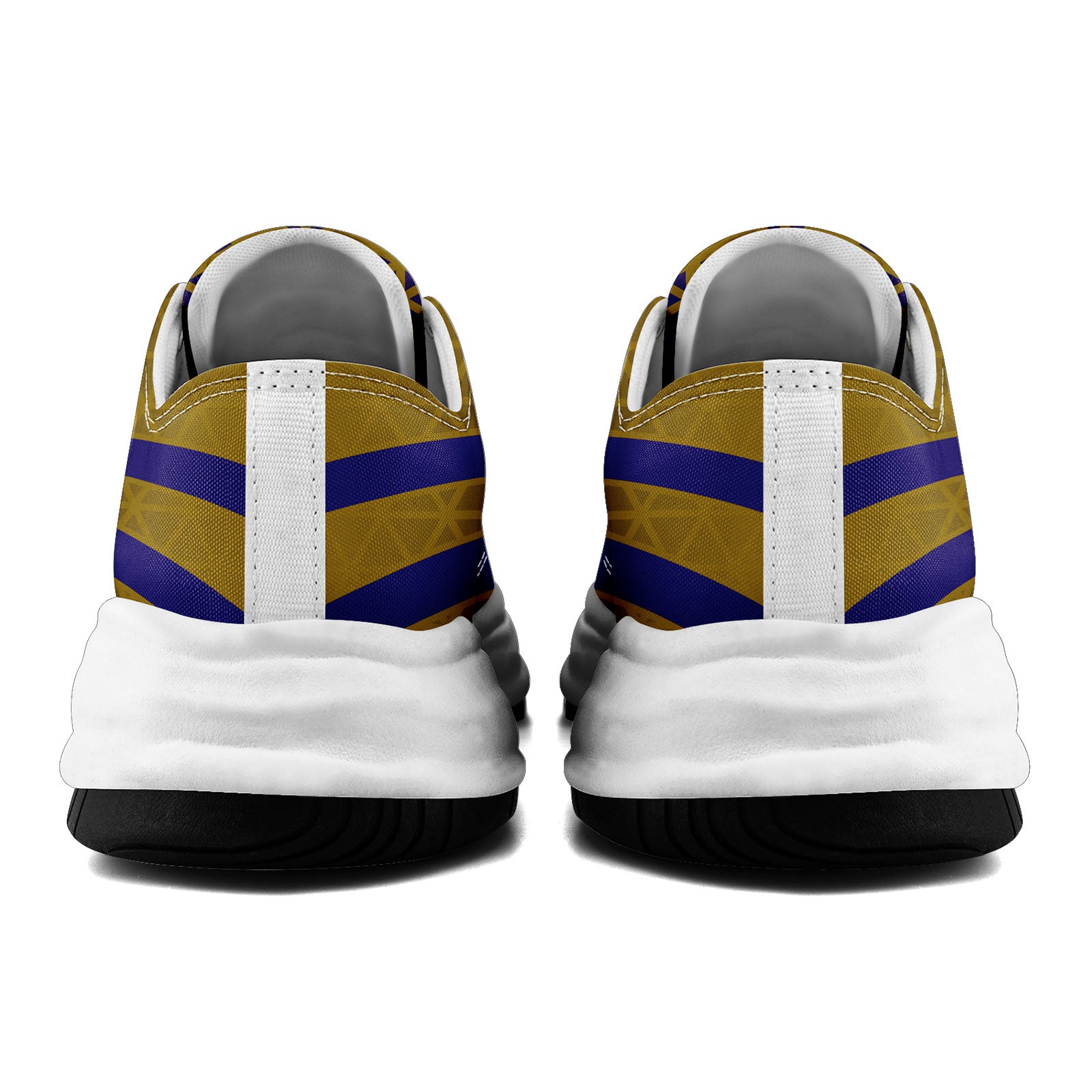 Custom Blue Yellow Maryland Football Jersey and Sports Shoes Combo Offer Personalized Combo ZH-D023031-2
