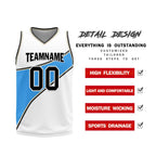 Custom Blue White Atlanta City Edition Personalized Reversible Basketball Set Sports Basketball Jersey BBJ01R-D0610-1