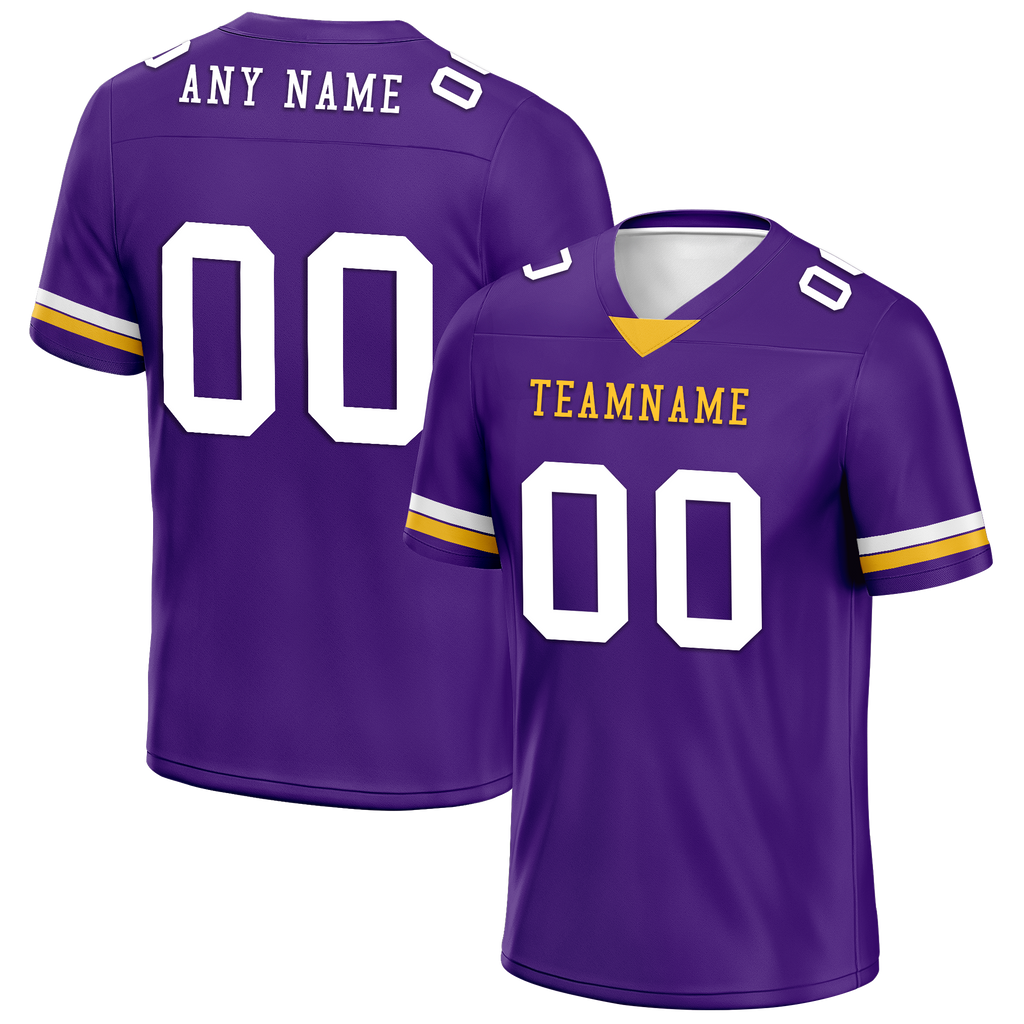 Custom Purple Classic Style Personalized Authentic Football Jersey FBJ02-bd0a7009