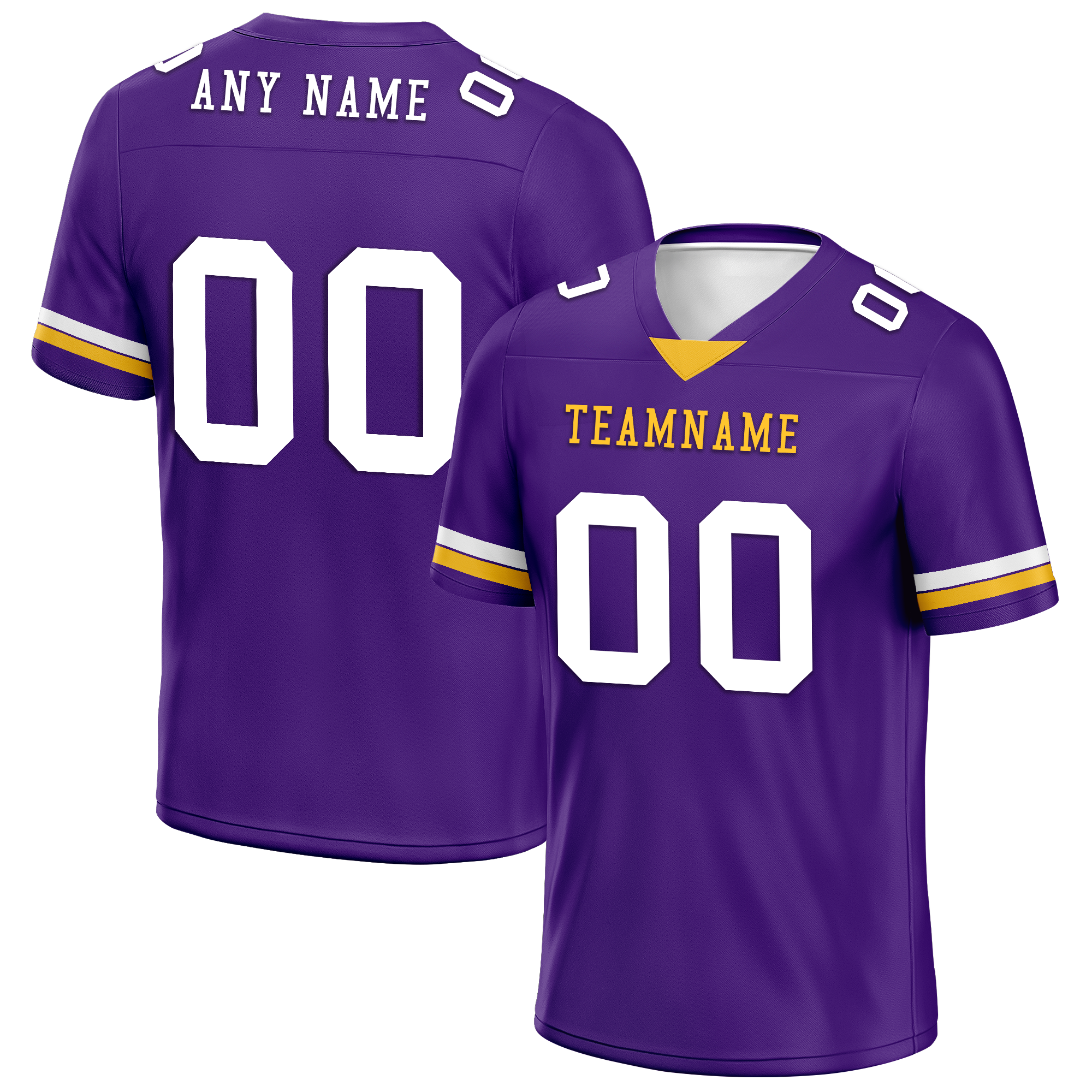 Custom Purple Classic Style Personalized Authentic Football Jersey FBJ02-bd0a7009