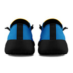 Custom Yellow Blue Los Angeles Jacket and Sports Shoes Combo Offer Personalized Combo ZH-D020294-22