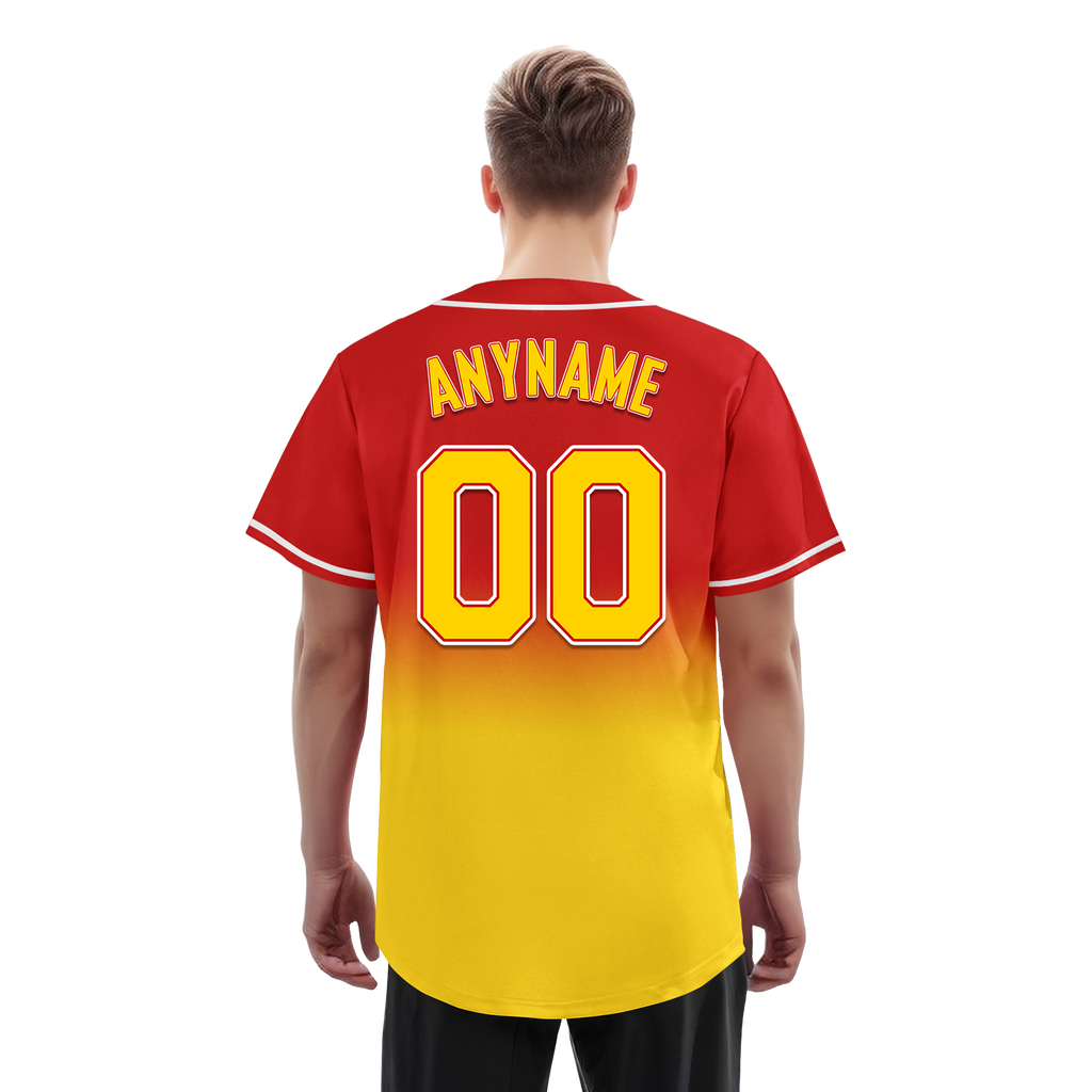 Custom Red Yellow Fade Fashion Personalized Authentic Baseball Jersey BSBJ01-D0a70d7