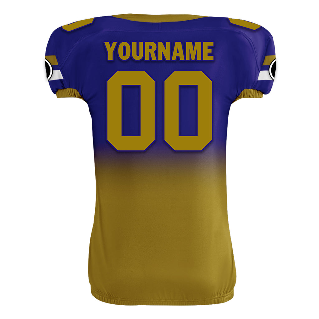 Custom Blue Yellow Fade Fashion Baltimore High-Performance American Football Jersey FBJ06-D020252-2