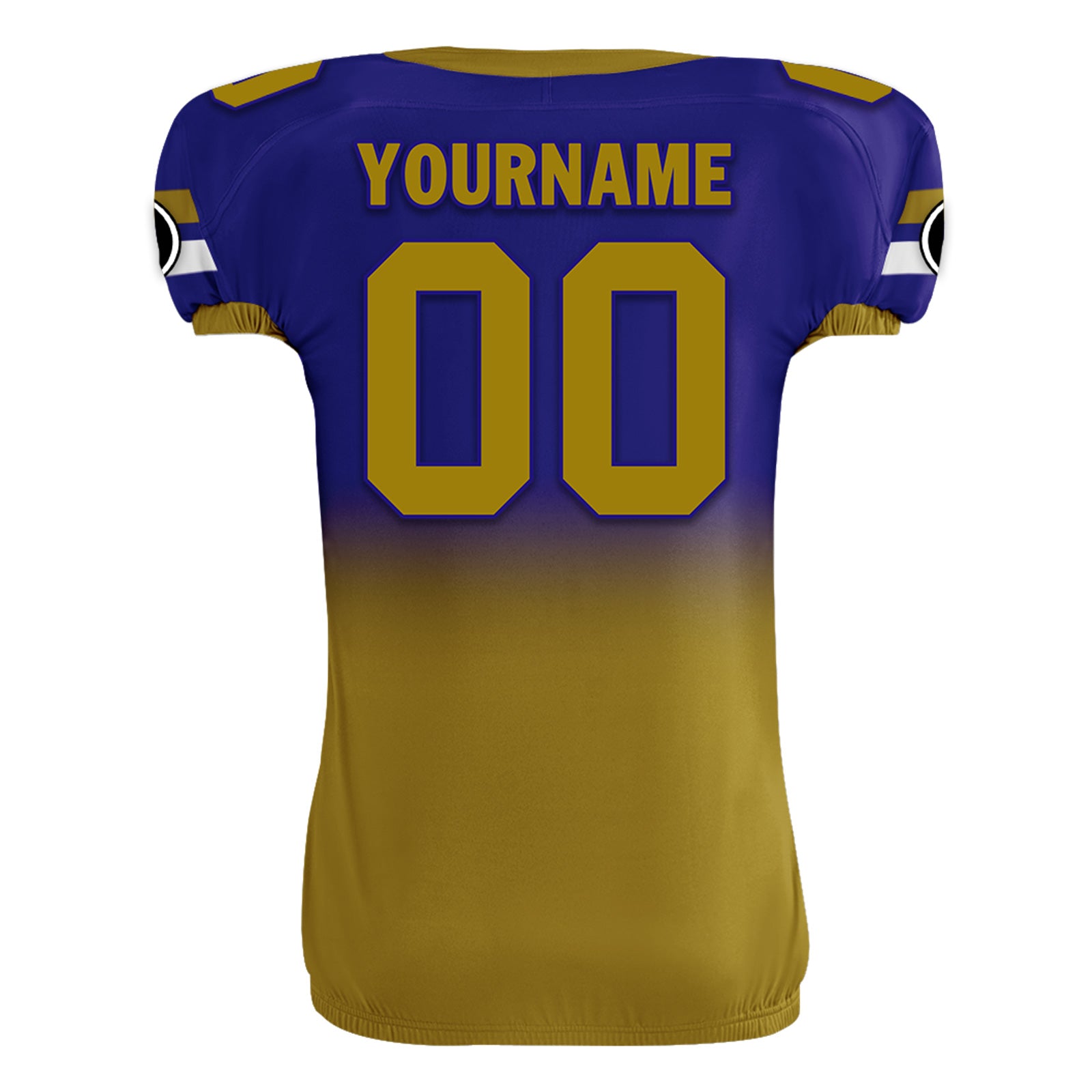 Custom Blue Yellow Fade Fashion Baltimore High-Performance American Football Jersey FBJ06-D020252-2