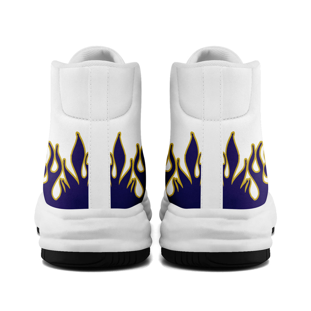 Custom White Purple Baltimore Football Jersey and Firesoul Sports Shoes Combo Offer Personalized Combo ZH-D020273-2