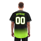 Custom Black Green Fade Fashion Personalized Authentic Baseball Jersey BSBJ01-D0a70e7