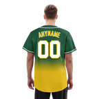 Custom Green Yellow Fade Fashion Personalized Authentic Baseball Jersey BSBJ01-D0a70ca