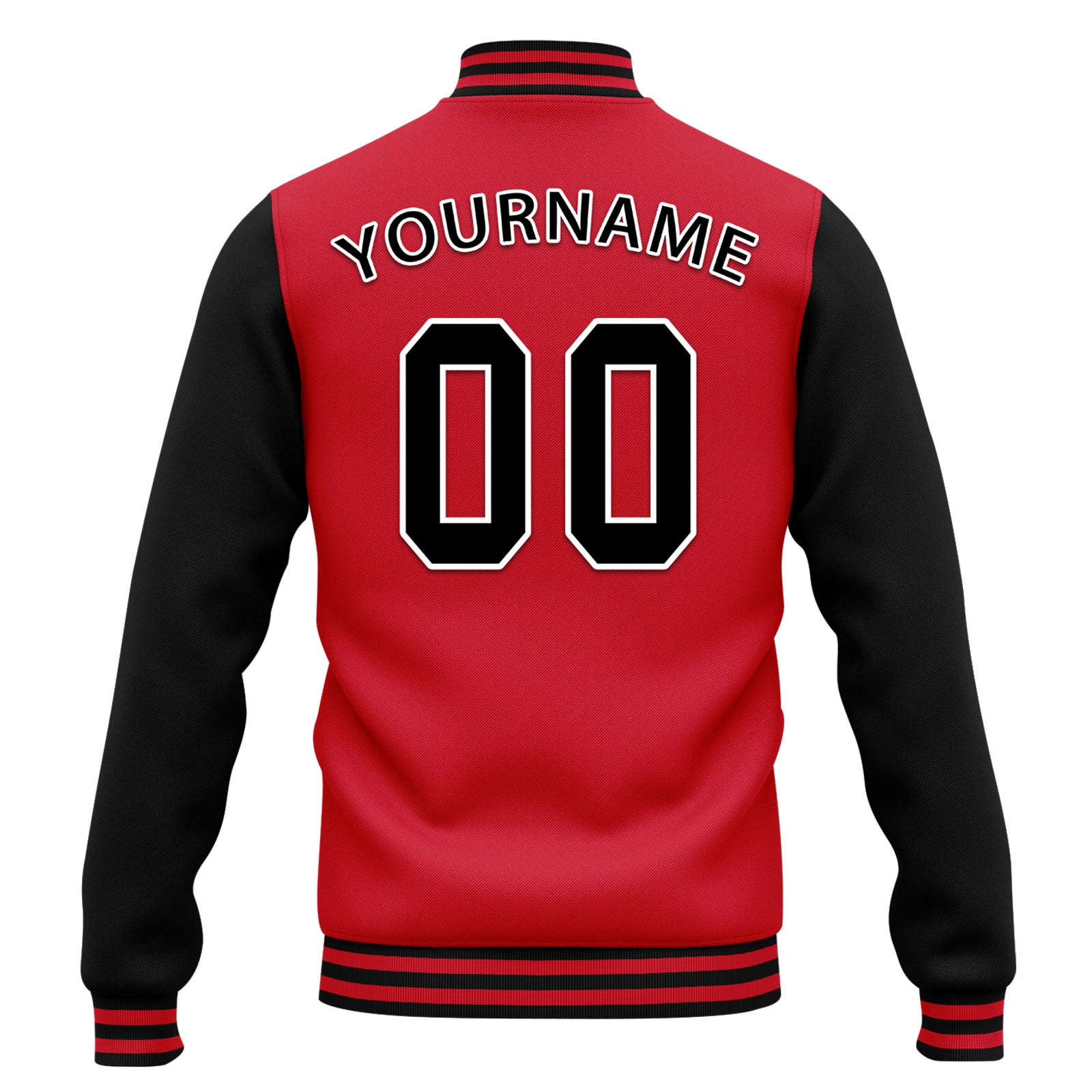 Custom Raglan Sleeves Jacket Bomber Full-Snap Varsity Letterman Personalized Jacket FZ005-D025002-1
