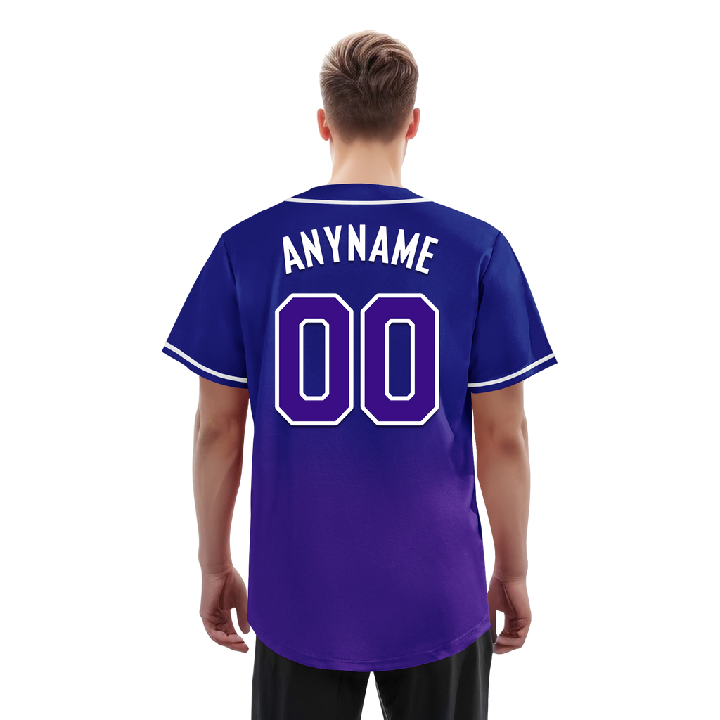 Custom Blue Purple Fade Fashion Personalized Authentic Baseball Jersey BSBJ01-D0a70ea
