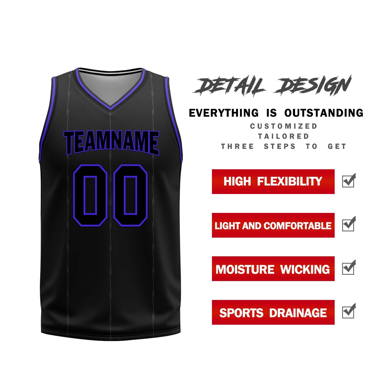 Custom Black Purple Red Toronto City Edition Personalized Reversible Basketball Set Sports Basketball Jersey BBJ01R-D0610-28