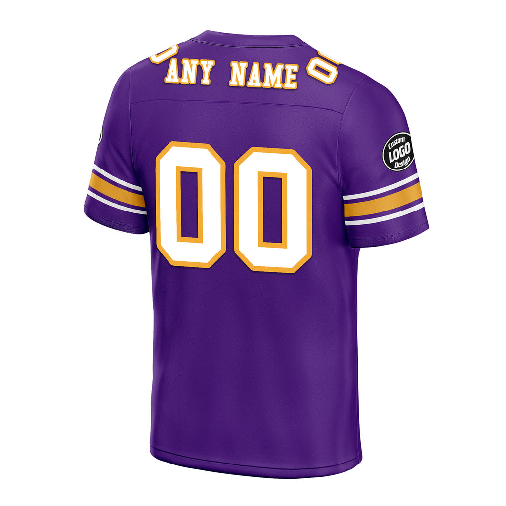 Custom Purple Baltimore Personalized Authentic Football Jersey FBJ02-D020256-32
