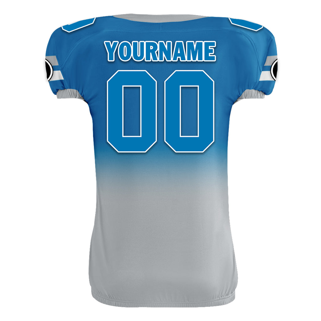 Custom Blue Gray Fade Fashion Detroit High-Performance American Football Jersey FBJ06-D020252-11