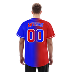 Custom Red Blue Gradient Fashion Personalized Authentic Baseball Jersey BSBJ01-D0a707b