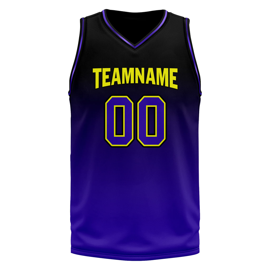 Custom Black Purple City Edition Personalized Sports Uniform Authentic Basketball Jersey BBJ01-D06101-14