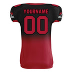 Custom Black Red Fade Fashion Atlanta High-Performance American Football Jersey FBJ06-D020252-3