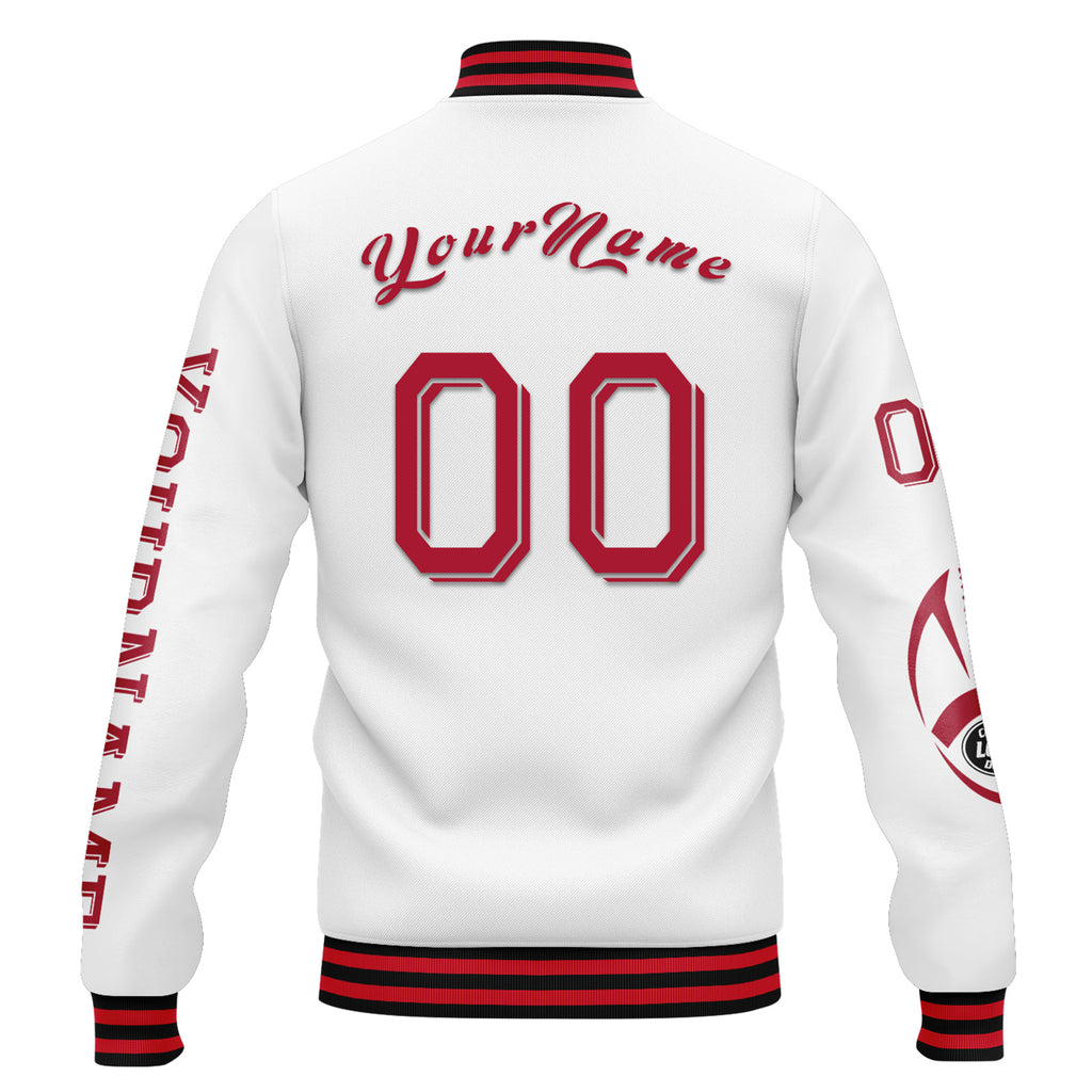 Custom White Red Blue New York Jacket and Sports Shoes Combo Offer Personalized Combo ZH-D020294-21