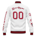 Custom White Red Blue New York Jacket and Sports Shoes Combo Offer Personalized Combo ZH-D020294-21