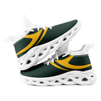 Custom Green Green Bay Football Jersey and Sports Shoes Combo Offer Personalized Combo ZH-D025008-13