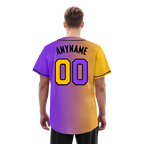 Custom Yellow Pink Gradient Fashion Personalized Authentic Baseball Jersey BSBJ01-D0a7a0a