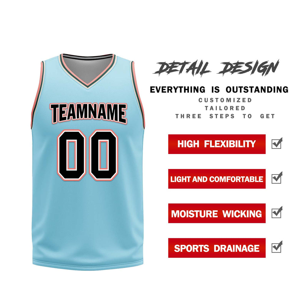 Custom Glacier Blue Brown Red San Antonio City Edition Personalized Reversible Basketball Set Sports Basketball Jersey BBJ01R-D0610-27