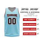 Custom Glacier Blue Brown Red San Antonio City Edition Personalized Reversible Basketball Set Sports Basketball Jersey BBJ01R-D0610-27