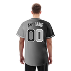 Custom Black Grey Gradient Fashion Personalized Authentic Baseball Jersey BSBJ01-D0a7a07