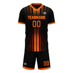 Custom Black Yellow Soccer Sets Jersey Personalized SCJ101-D020131-3