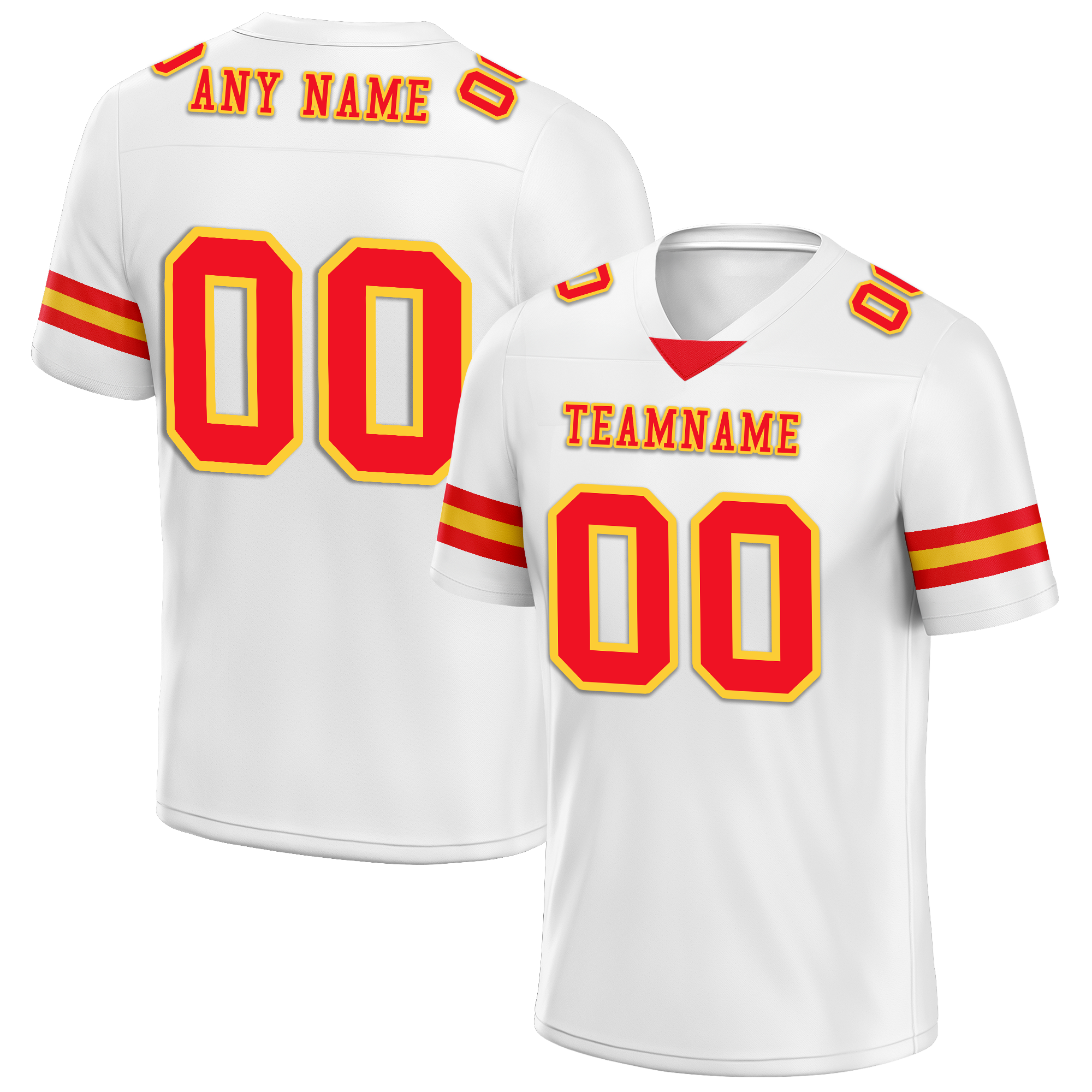Custom White Classic Style Personalized Authentic Football Jersey FBJ02-bd0a70bd