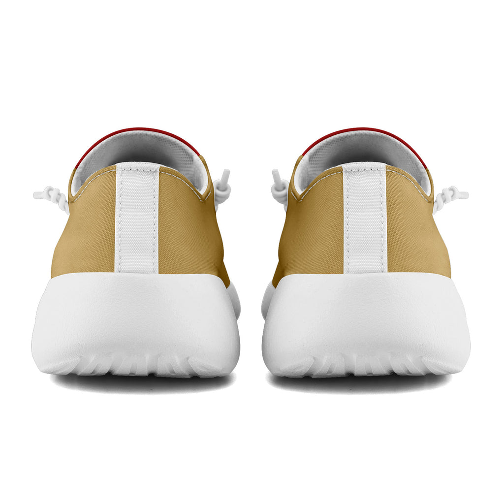 Custom Red Yellow San Francisco Jacket and Sports Shoes Combo Offer Personalized Combo ZH-D020294-25