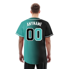 Custom Black Green Gradient Fashion Personalized Authentic Baseball Jersey BSBJ01-D0a7a0c