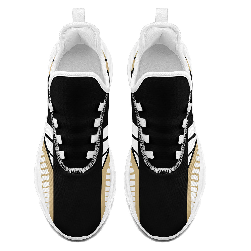 Custom Black Yellow New Orleans Maxsoul Shoes Personalized Sneaker FN003-D020325-19