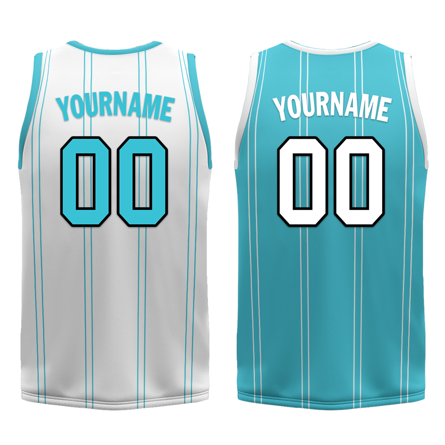 Custom White Blue Classic Style Reversible Basketball Uniform Personalized Ordinary BBJR-D017013