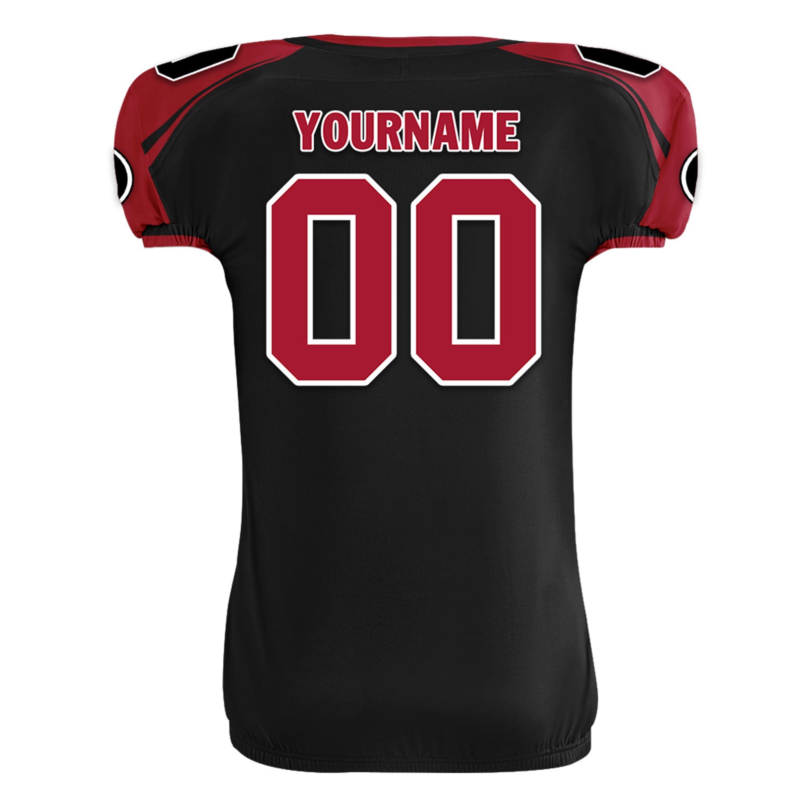 Custom Red Black Georgia High-Performance American Football Jersey FBJ06-D023001-3