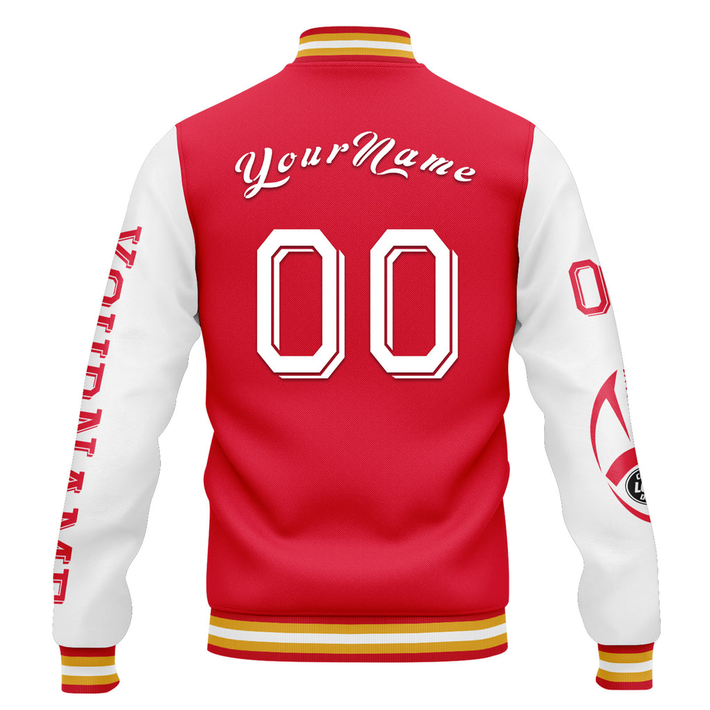Custom Red White Black Kansas City Jacket and Sports Shoes Combo Offer Personalized Combo ZH-D020294-18